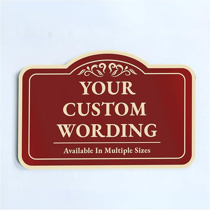 Custom Decorative Metal Sign 'Design 1 Red Brick' 14x10 In by SpeedyOrders