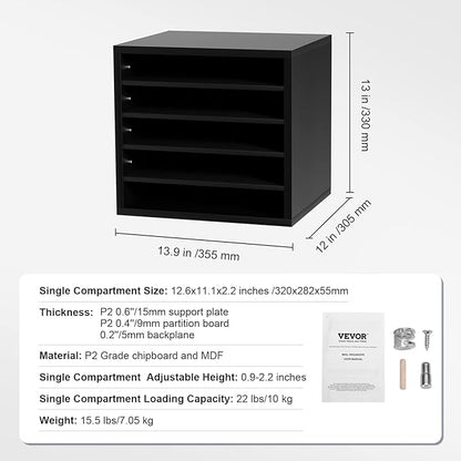 VEVOR Literature Organizers, 5 Compartments Office Mailbox - Image 7