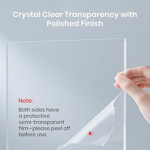 CALPALMY 16x20 Inch Clear Acrylic Sheet - Image 3