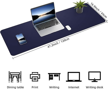 Leather Desk pad Protector, Large Desk mat - Image 3