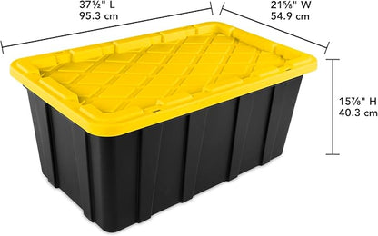 Sterilite 8-Pack Industrial Tote, Plastic Storage Container Bins - Image 2