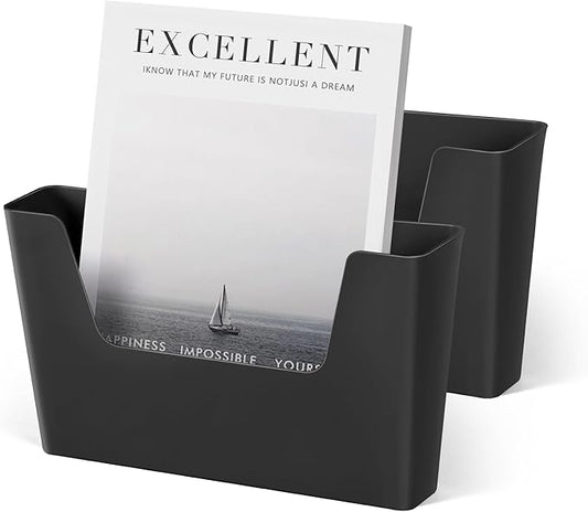 YOHOM No Drilling File Holder Wall Mails Magazines Organizer Adhesive Door Mount by Yohom