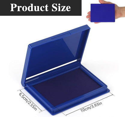 Blue Stamp Pad, 4 x 2.5 Inch Premium Quality Ink Pad - Image 2
