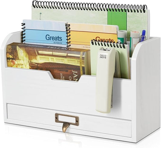 Flexzion 3 Tier Wooden Desk Organizer by Flexzion