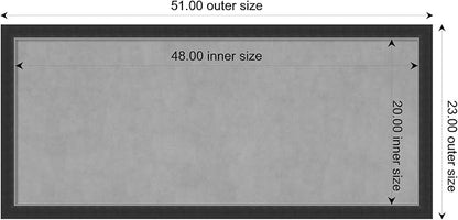 Amanti Art Black Framed Magnetic Board 23x51 Oversize Vision Board - Image 3