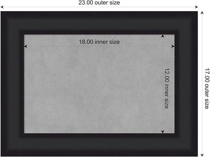Amanti Art Black Framed Magnetic Board 17x23 Small Vision Board - Image 2