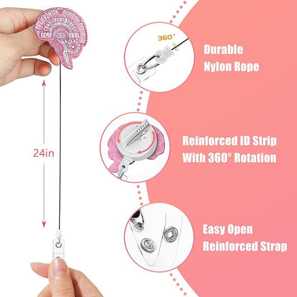 Aoryalps Retractable Badge Reel Holder Retractable - Image 5
