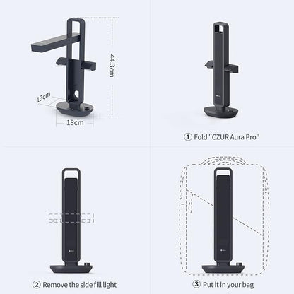 CZUR Aura Pro Book & Document Scanner, Capture A3 & A4, Auto-Flatten & Deskew - Image 9