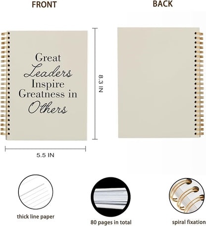 OXW Beige Notebooks for Work, Employee Appreciation Gifts, Leadership Gifts - Image 5