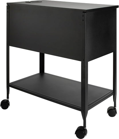 Lorell Standard Lock Mobile File Black 28.35" x 16.54" x 6.50" - Image 5