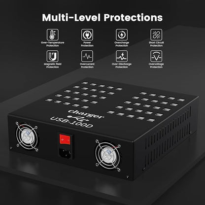 USB Charger, Cinlinso 100 Port 700Watt USB Charging Station - Image 5