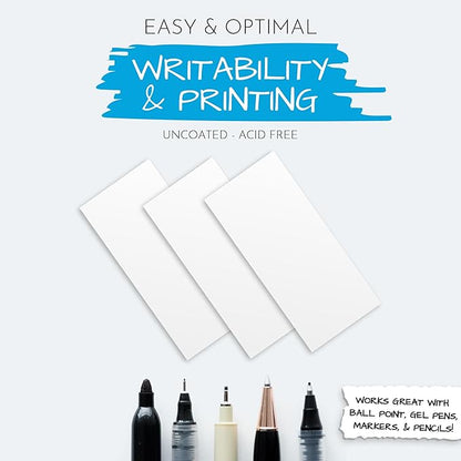Home Advantage 4x9 Index Rack Business Marketing Note Cards Blank White - Image 6