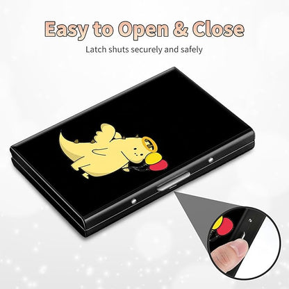 BWEGRHE Slim Credit Card Holder, Dinosaur RFID Blocking Metal Wallet - Image 6