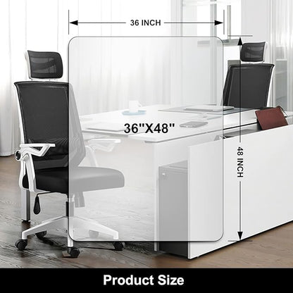 Kuyal Office Chair Mat for Hardwood Floor, Easy Glide, Floor-Protector - Image 6