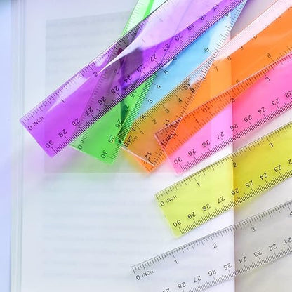 Color Transparent Ruler Plastic Rulers - Image 2