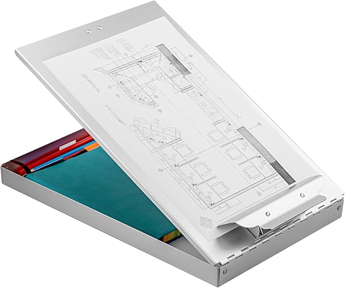ZCZN Aluminum Clipboard with Storage, 6 Pack Recycled Metal Clipboard Box - Image 5
