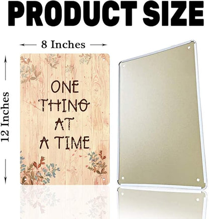 One Thing at A Time Iron 20X30 cm Retro Look Decoration Crafts Sign - Image 2