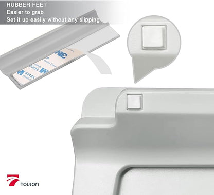 TOWON Small Glass Dry Erase Board, Desk White Board - Image 5