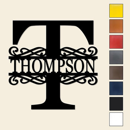 Custom Metal Signs | Personalized Monogram Name Sign | Outdoor Wall Art - Image 6