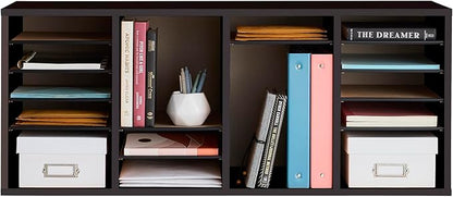 Safco Wooden Paper and Mail Organizer - Image 3