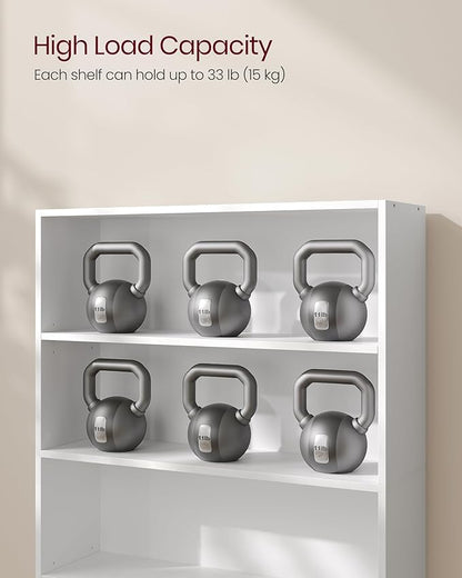 VASAGLE Set of 2 Bookshelves, 30 Inches Wide, 5-Tier Open Bookcases - Image 9