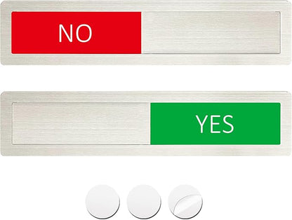 Yes/No Slider Sign, Slider Indicator Tells Whether Yes or No, Indicator by LoYinLo