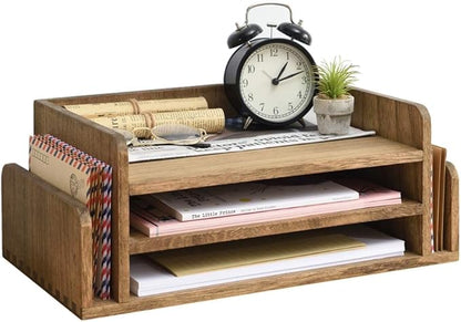 KIRIGEN Wood Desk Organizer 5 Trays by KIRIGEN