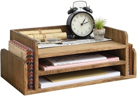 KIRIGEN Wood Desk Organizer 5 Trays by KIRIGEN