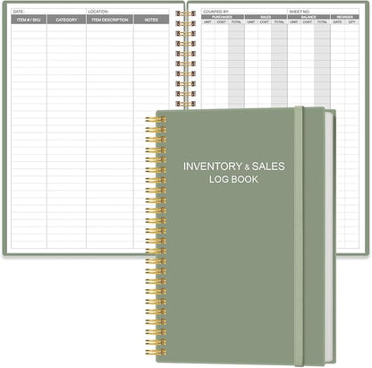 Inventory & Sales Log Book for Small Business – Inventory Ledger Book, by Heveboik