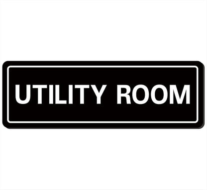 Utility Room Sign, Premium Durable Acrylic Material, Super Strong Adhesive by Unknown