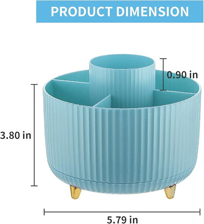 Marbrasse Desk Organizer, 360-Degree Rotating Pen Holder, Desk Organizers and - Image 5