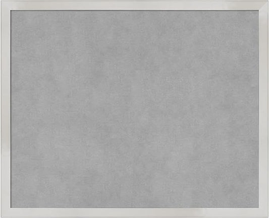 Amanti Art Silver Framed Magnetic Board 17x21 Small Vision Board by AmantiArt