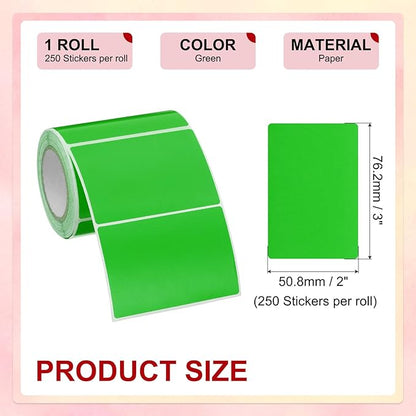 PATIKIL 2 x 3 Inch Rectangle Inventory Color Coding Labels 1 Roll, Square - Image 2