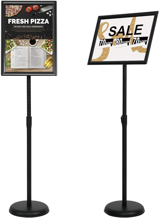 VAIIGO 11 x 17 Inch Adjustable Pedestal Sign Holder Poster Stand, Heavy Duty by VAIIGO