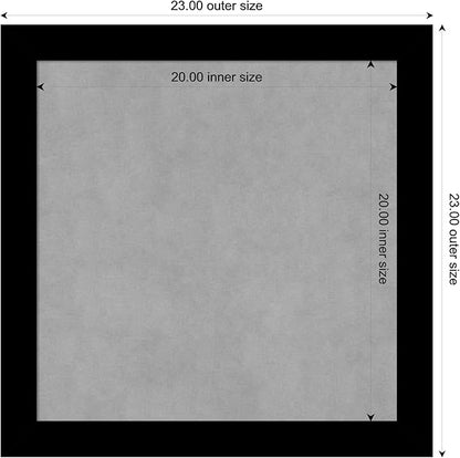 Amanti Art Black Framed Magnetic Board 23x23 Medium Vision Board - Image 4