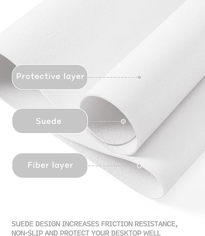 YSAGi Non-Slip Leather Desk Pad, Waterproof Laptop Computer Desk Keyboard Mat - Image 3