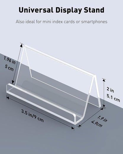 Uniclife 4 Pack Acrylic Business Card Holder - Image 4