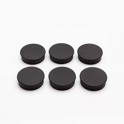 Bullseye Office 24 Round Black Fridge Magnets, Button Shaped, Small Colorful - Image 7