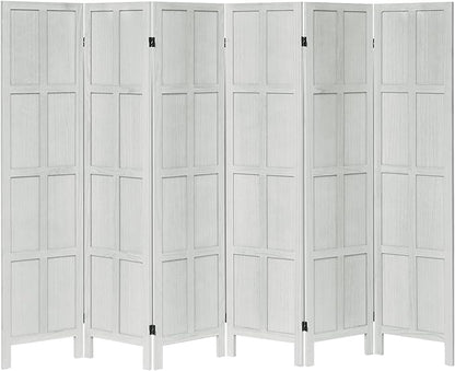 Leesinwing Wood Room Divider 6 Panel Folding Privacy Screen, Classic 5.6Ft - Image 6