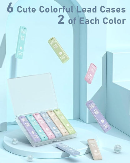 Four Candies 0.5mm Lead Refills in Case, 12 Tubes of 0.5 Lead, 60 Pieces per - Image 8