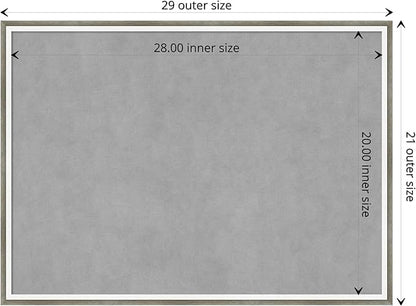 Amanti Art Silver Framed Magnetic Board 21x29 Medium Vision Board - Image 4
