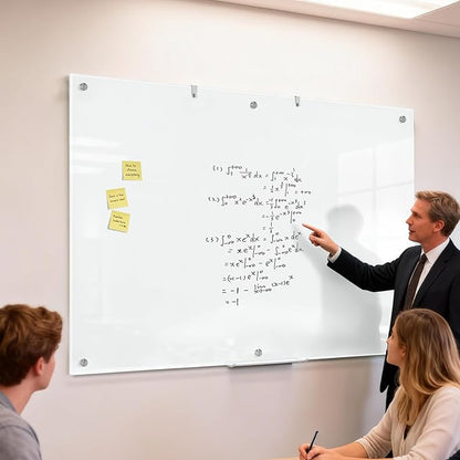 Large Glass Whiteboard, 72 x 48 Inches Magnetic Glass Dry Erase Board - Image 7