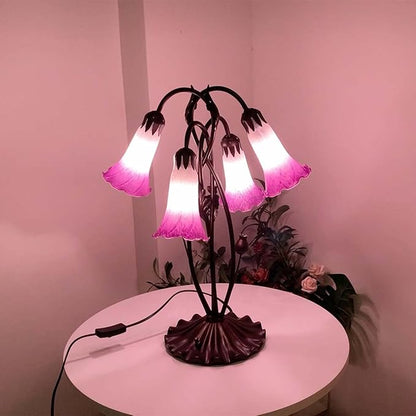Bieye LS03 Lily Flower Blown Glass Lampshade - Image 8