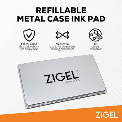 2 Pack Metal Case Stamp Pad Large Size - Image 3
