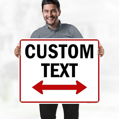 Custom Arrow, Custom Directional Sign, Two Way Arrow, 24x30 Inches, 55 mil - Image 2