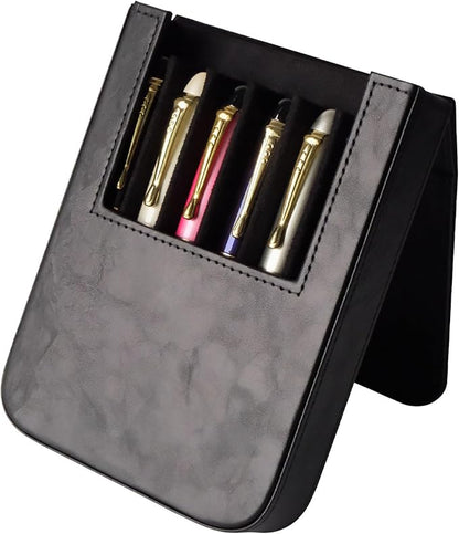 MIVLXLX Leather 6 Fountain Pen/Pencil Tray Case, Magnetic Closure - Image 9