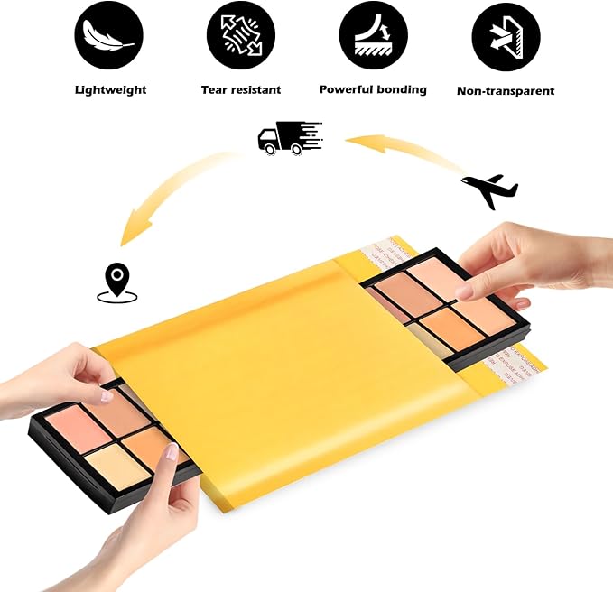 Ctarsthome 52Pack Yellow 3.5x5inch Kraft Bubble Mailers Small Business Mailing - Image 7