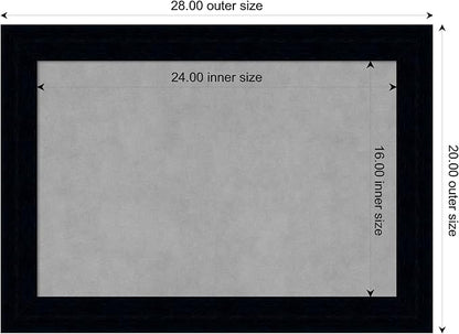 Amanti Art Black Framed Magnetic Board 20x28 Medium Vision Board - Image 3