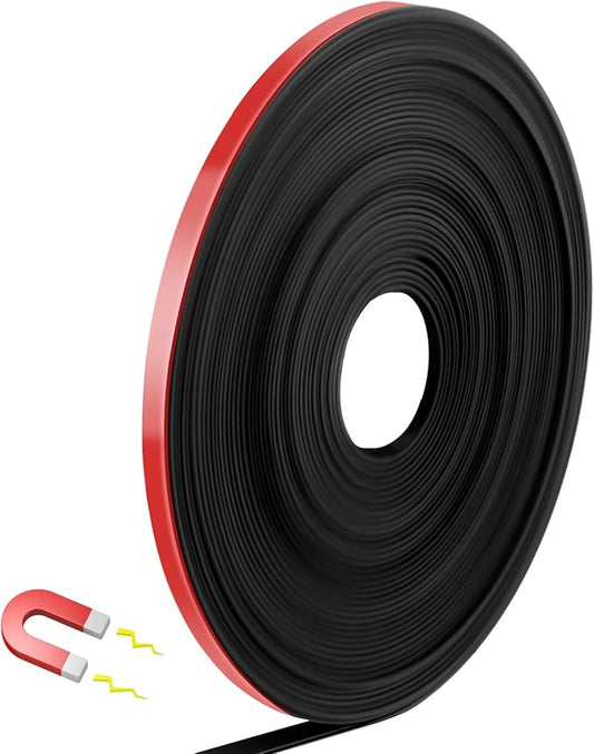 AmazingSpark Magnetic Tape Roll Thin Strips, 1/4 Inch x 33 Feet Magnetic Board by Unknown