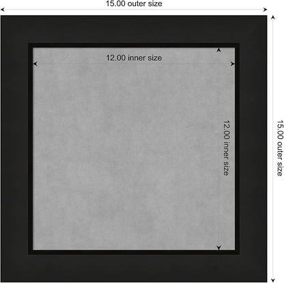 Amanti Art Black Framed Magnetic Board 15x15 X-Small Vision Board - Image 4